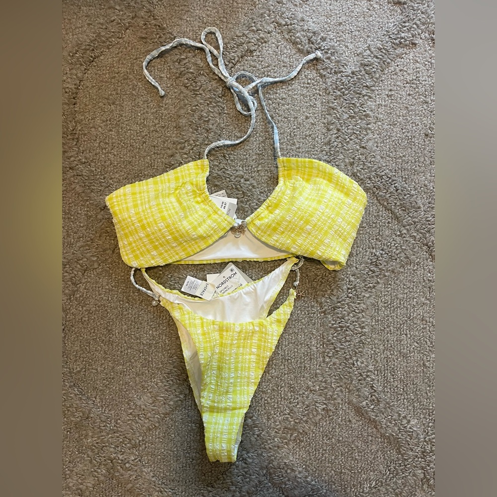L*Space Yellow Plaid Bikini